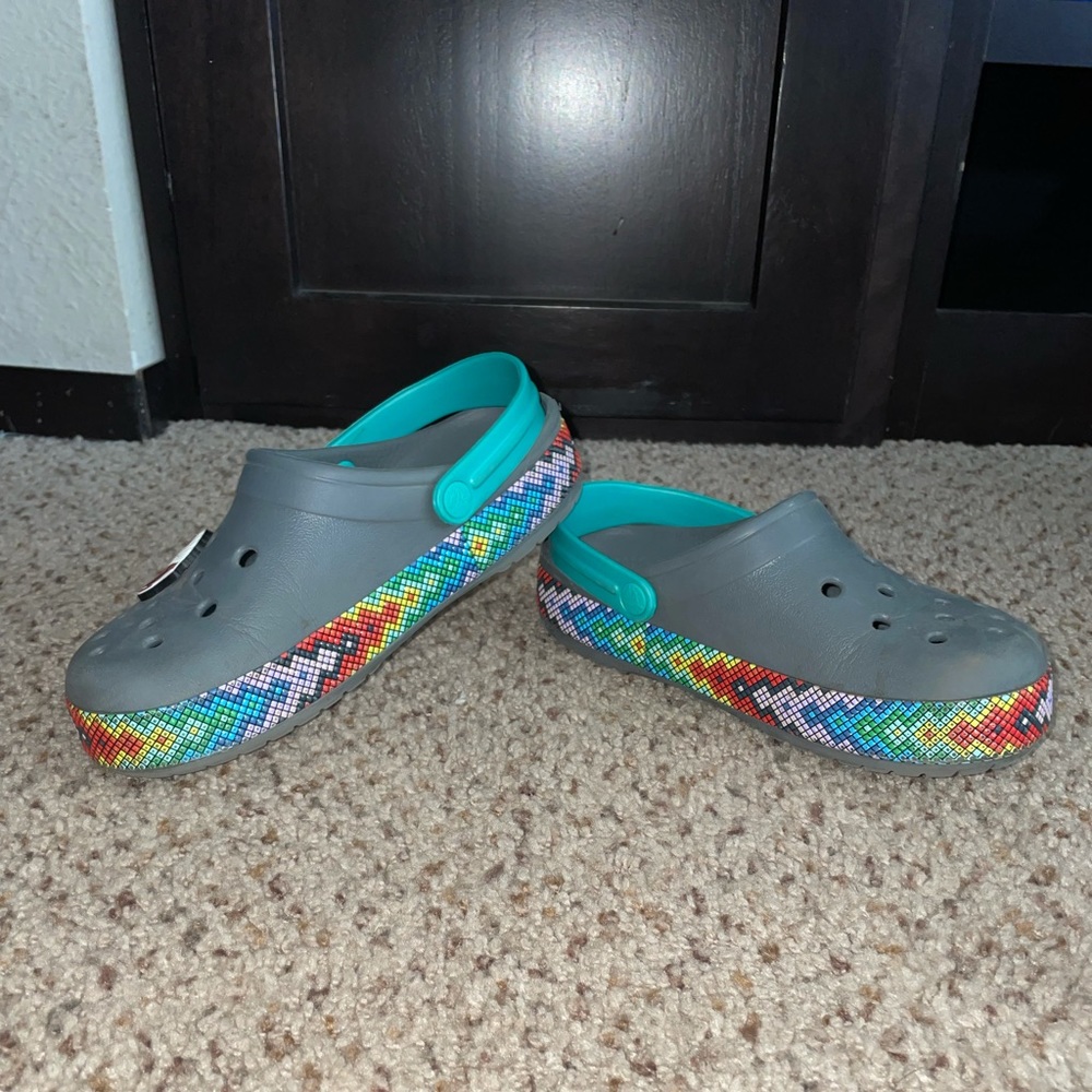 Rainbow Crocs